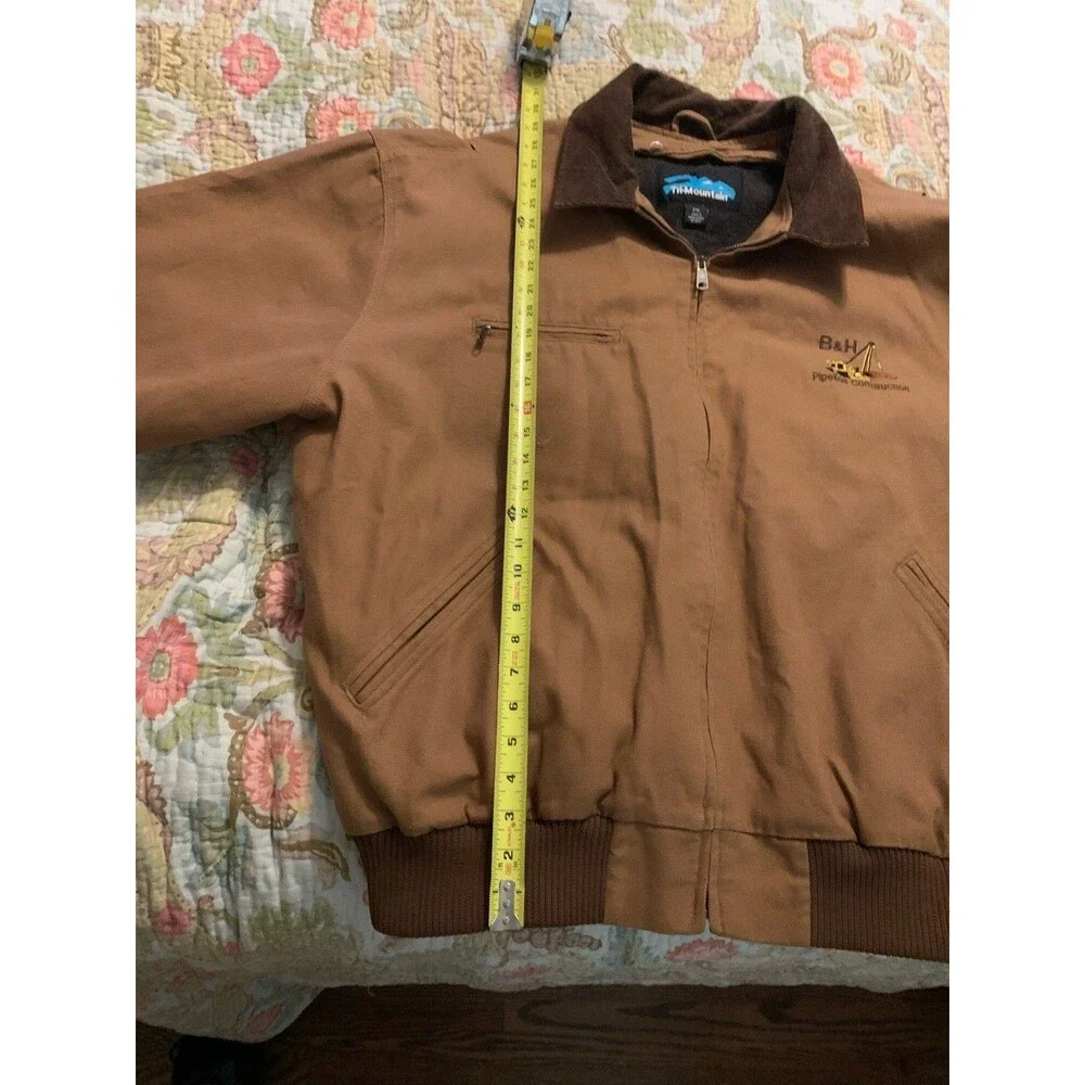 Tri-Mountain Canvas Jacket With Removable Wool Liner 2XL 100% Cotton Outer Shell